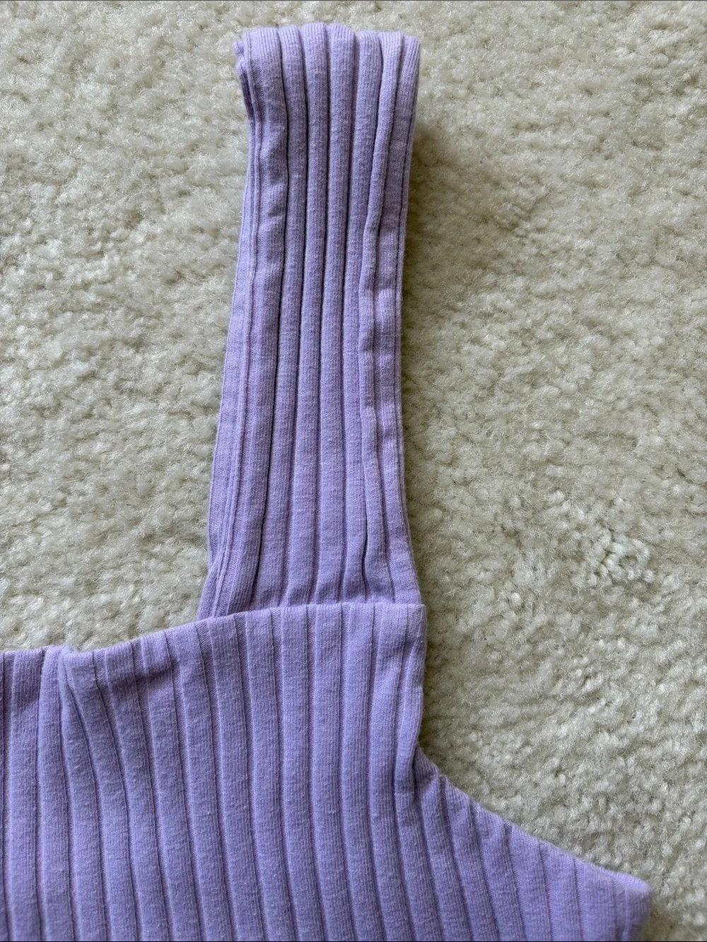 American Eagle Ribbed Square-Neck Crop Top